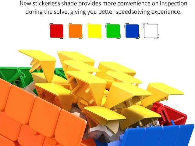 Stickerless MoYu RS4M 4x4 cubes in their shade