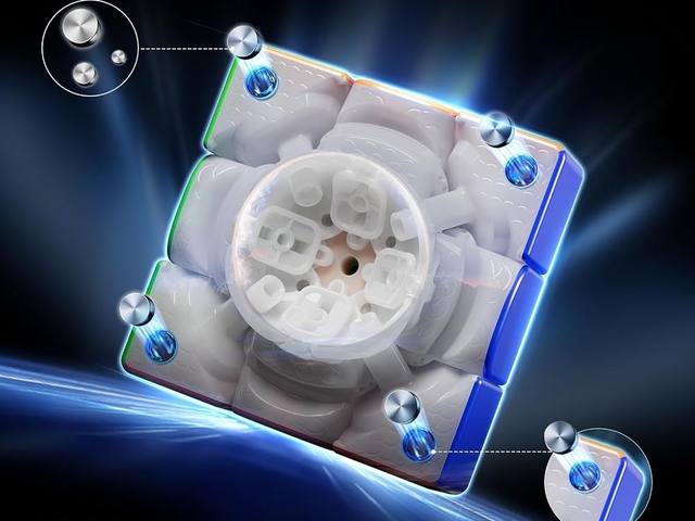 Magnetic ball core inside a MoYu WeiLong V11 3x3