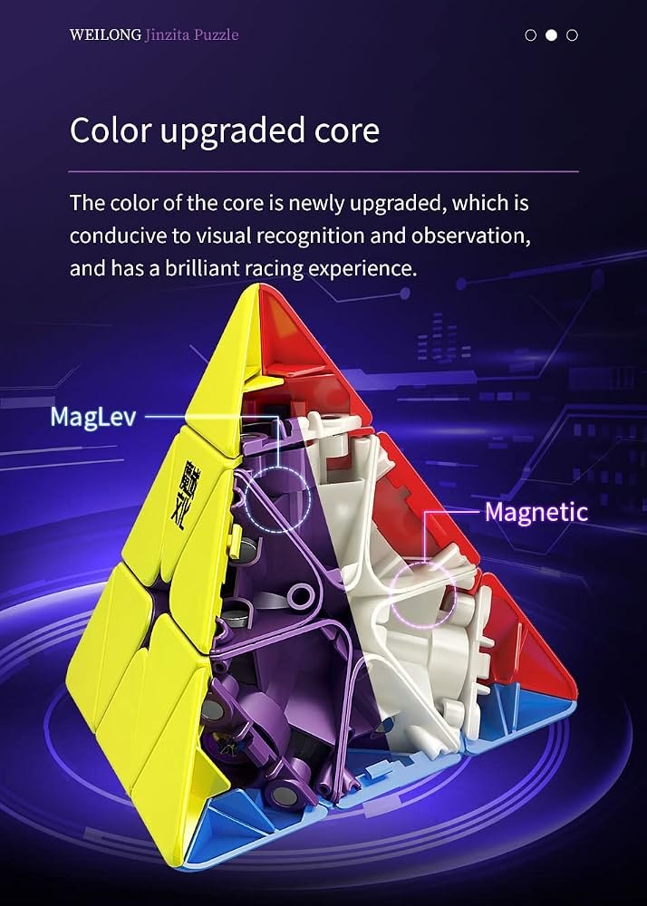 WeiLong Pyraminx 2022 MagLev view 6